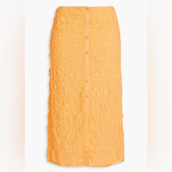 Acne Studios Dresses & Skirts - SOLD • Acne Studios Crinkled Cotton Blend Midi Skirt